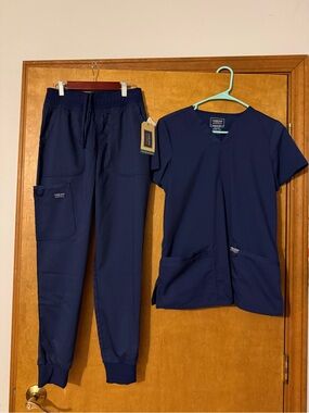 NWT Cherokee scrub set navy blue XS